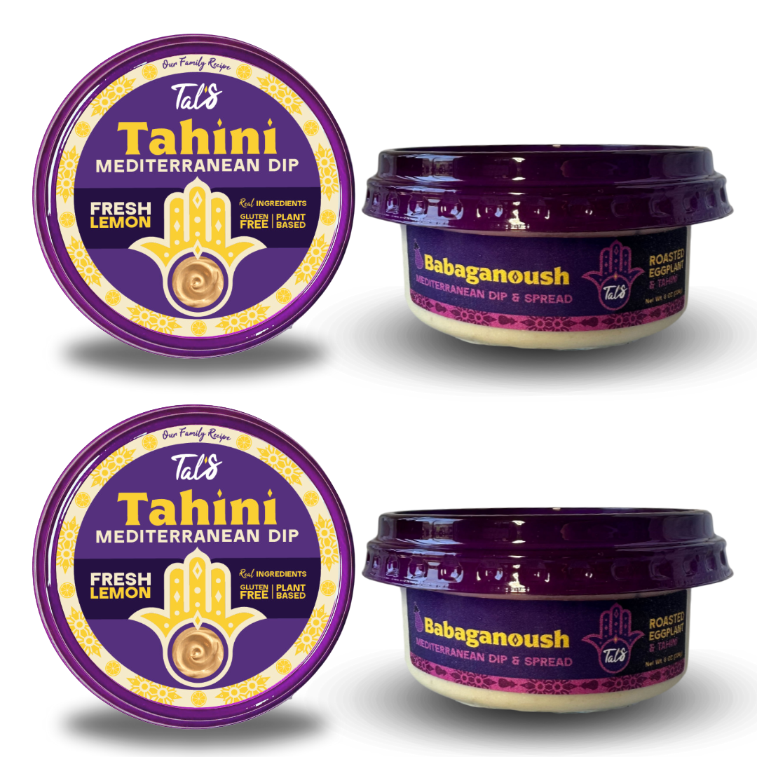 2 Babaganoush and 2 Classic Lemon Fresh Tahini