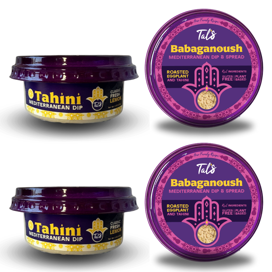 2 Babaganoush and 2 Classic Lemon Fresh Tahini